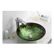 white and gold vanity bathroom Anzzi BATHROOM - Sinks - Vessel - Tempered Glass Green