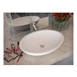 corner toilet sink Anzzi BATHROOM - Sinks - Vessel - Man Made Stone White