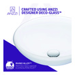 oval sink vanity unit Anzzi BATHROOM - Sinks - Vessel - Tempered Glass White