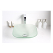 vanity corner sink Anzzi BATHROOM - Sinks - Vessel - Tempered Glass Off-White