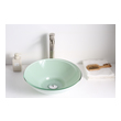 bathroom vanity tower cabinets Anzzi BATHROOM - Sinks - Vessel - Tempered Glass Green