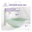 bathroom vanity tower cabinets Anzzi BATHROOM - Sinks - Vessel - Tempered Glass Green