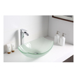 depth of vanity counter Anzzi BATHROOM - Sinks - Vessel - Tempered Glass Green