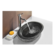 sink floating vanity unit Anzzi BATHROOM - Sinks - Vessel - Exotic Stone Black