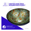 glass vanity top Anzzi BATHROOM - Sinks - Vessel - Tempered Glass Multi-Colored