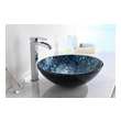 black vanity tops with sink Anzzi BATHROOM - Sinks - Vessel - Tempered Glass Blue
