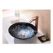 white vanity base Anzzi BATHROOM - Sinks - Vessel - Tempered Glass Silver