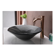 black undermount vanity sink Anzzi BATHROOM - Sinks - Vessel - Tempered Glass Gray