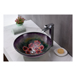 single vanity light Anzzi BATHROOM - Sinks - Vessel - Tempered Glass Purple