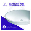 vanity and countertop Anzzi BATHROOM - Sinks - Vessel - Man Made Stone White