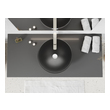 oval vanity sink Anzzi BATHROOM - Sinks - Vessel - Tempered Glass Black