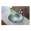 green sink Anzzi BATHROOM - Sinks - Vessel - Tempered Glass Silver