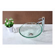copper bathroom sink faucet Anzzi BATHROOM - Sinks - Vessel - Tempered Glass Clear
