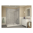shower basin with bench Anzzi SHOWER - Shower Bases - Double Threshold White