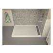 shower basin with bench Anzzi SHOWER - Shower Bases - Double Threshold White