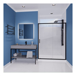 glass shower with sliding door Anzzi SHOWER - Shower Doors - Sliding Black