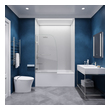  Anzzi SHOWER - Tubs Doors - Hinged Shower and Tub Doors-Shower Enclosures Nickel