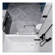 sliding glass shower door frame Anzzi SHOWER - Tubs Doors - Hinged Black
