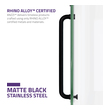 sliding glass shower door frame Anzzi SHOWER - Tubs Doors - Hinged Black