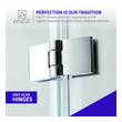  Anzzi SHOWER - Tubs Doors - Hinged Shower and Tub Doors-Shower Enclosures Chrome