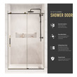 glass shower enclosure installation Anzzi SHOWER - Shower Doors - Sliding Matte Black & Brushed Gold