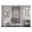 48 x 72 shower base Anzzi SHOWER - Shower Doors - Hinged Nickel