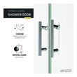 custom tub enclosures Anzzi SHOWER - Shower Doors - Sliding Chrome