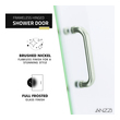 glass door to shower Anzzi SHOWER - Shower Doors - Hinged Nickel