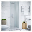 frameless shower sizes Anzzi SHOWER - Shower Doors - Hinged Nickel