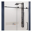 glass and black shower screen Anzzi SHOWER - Shower Doors - Sliding Black