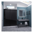 frameless matte black shower door Anzzi SHOWER - Shower Doors - Sliding Black