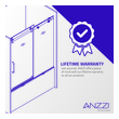 gold frameless shower door Anzzi SHOWER - Tubs Doors - Sliding Chrome