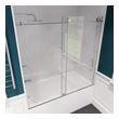 stand alone shower enclosure Anzzi SHOWER - Tubs Doors - Sliding Chrome