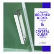 replacing framed shower door with frameless Anzzi SHOWER - Shower Doors - Sliding Nickel