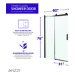 full bath shower enclosure Anzzi SHOWER - Shower Doors - Sliding Black