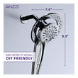 tub faucet and shower head set Anzzi SHOWER - Shower Heads Chrome