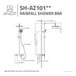 shower heads with rain shower Anzzi SHOWER - Shower Heads Nickel
