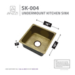farmhouse sink 30 x 18 Anzzi KITCHEN - Kitchen Sinks - Drop-in - Copper Copper