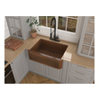 sink basin with drain Anzzi KITCHEN - Kitchen Sinks - Farmhouse - Copper Copper