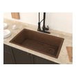 barn sink kitchen Anzzi KITCHEN - Kitchen Sinks - Drop-in - Copper Copper