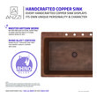 black sink single Anzzi KITCHEN - Kitchen Sinks - Drop-in - Copper Copper