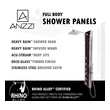 installing wet wall over tiles Anzzi SHOWER - Shower Panels Brown