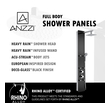 shower tower with jets Anzzi SHOWER - Shower Panels Black