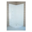 corner soaking tub with shower Anzzi SHOWER - Shower Walls - Corner White