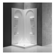 tub and shower chair Anzzi SHOWER - Shower Walls - Corner White