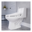 dual flush fitting Anzzi BATHROOM - Toilets - Bidet Seats White