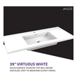 white and black vanity Anzzi BATHROOM - Vanities - Vanity Sets Gray
