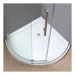 frameless sliding shower doors 60 x 72 aston Shower Enclosure Chrome Modern; Contemporary