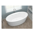  Atlantis BATHROOM - Bathtubs - Freestanding Bathtubs - Two Piece - Soaker White