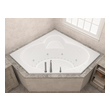  Atlantis BATHROOM - Bathtubs - Drop-in Bathtub - Corner - Dual White